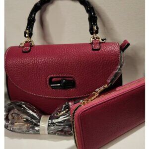 SMALL PURSE WITH MATCHING WALLET AND STRAP